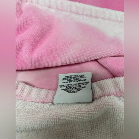 Lacoste Pink Tie-Dye Beach Towel - Picture 5 of 5